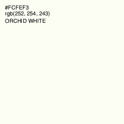 #FCFEF3 - Orchid White Color Image